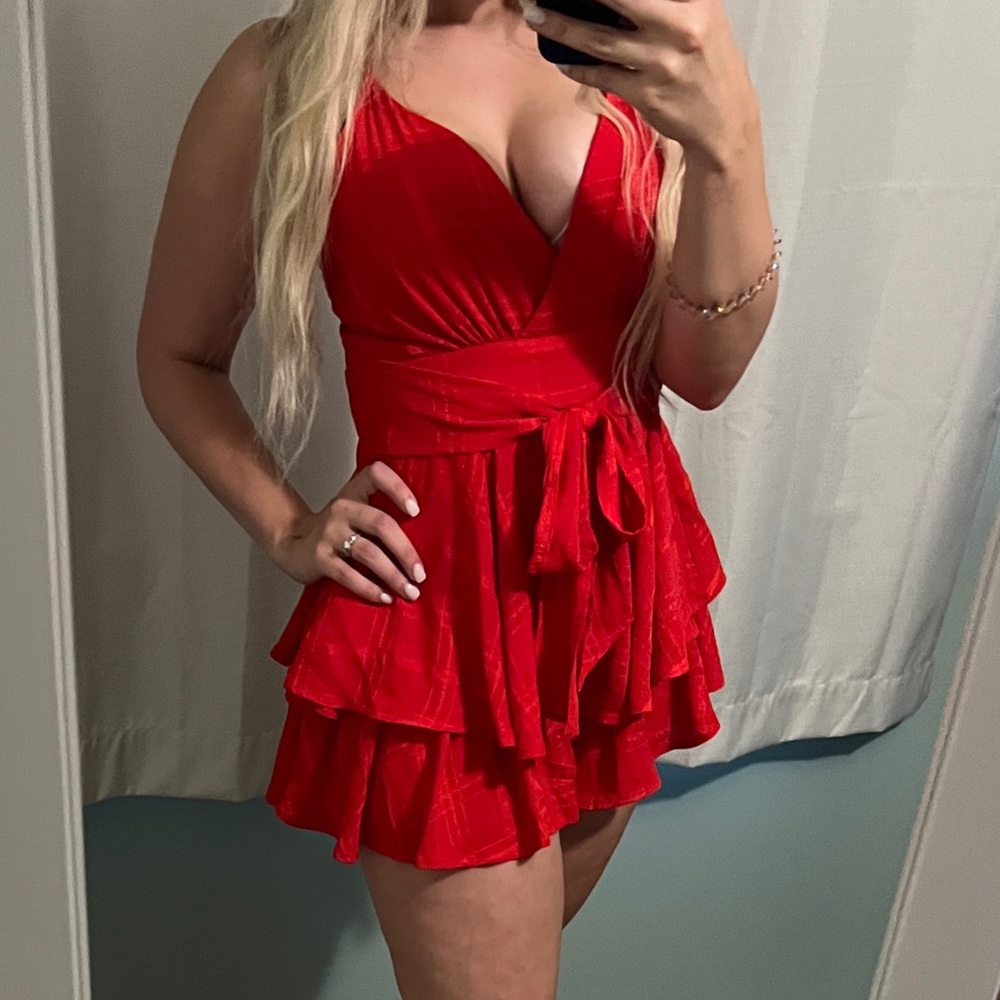 NWOT Red Romper
